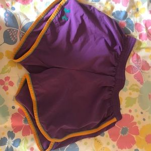 Purple Under Armour shorts!